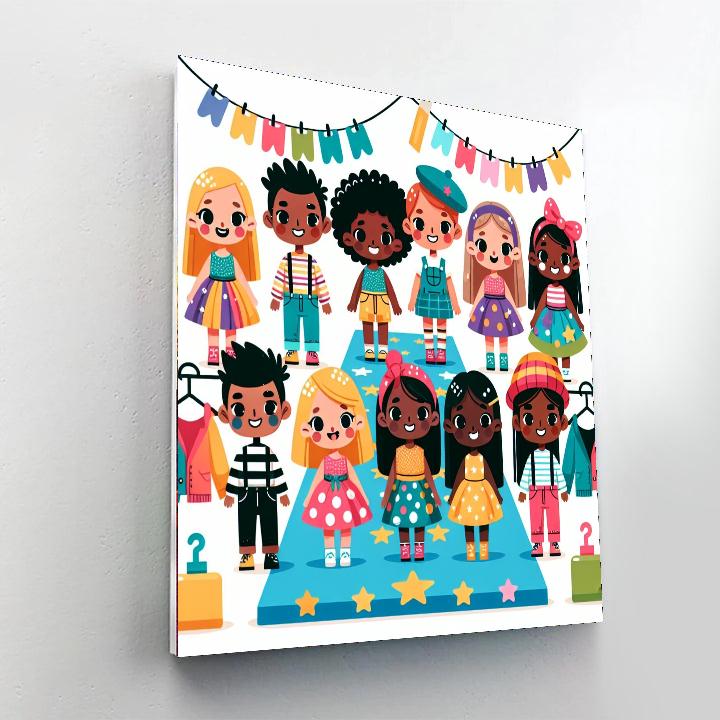 Funky Fashions Painting By Numbers Kit