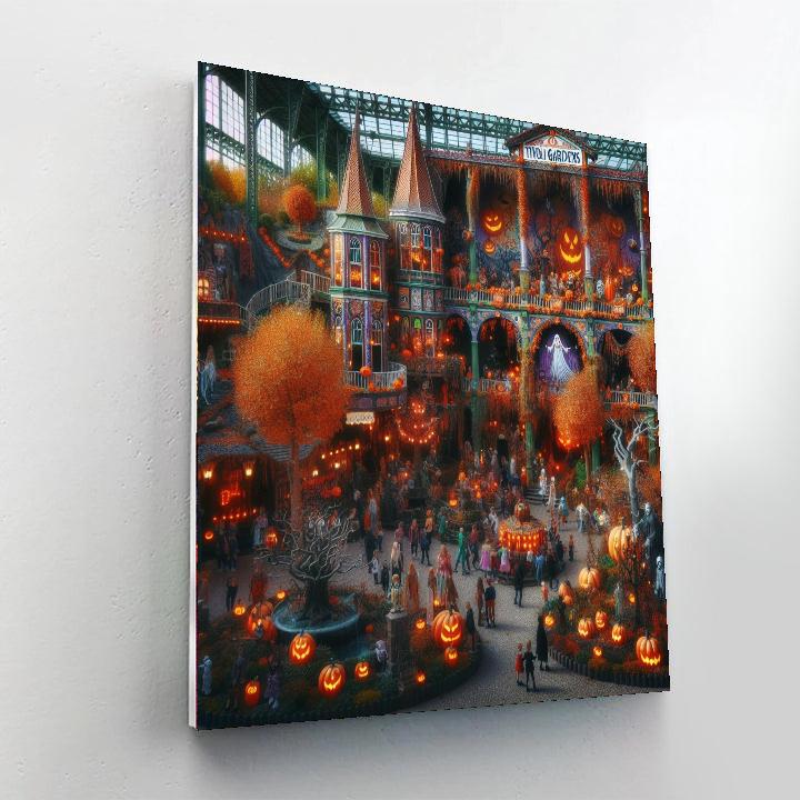 Tivoli Gardens Halloween - Copenhagen Paint By Color