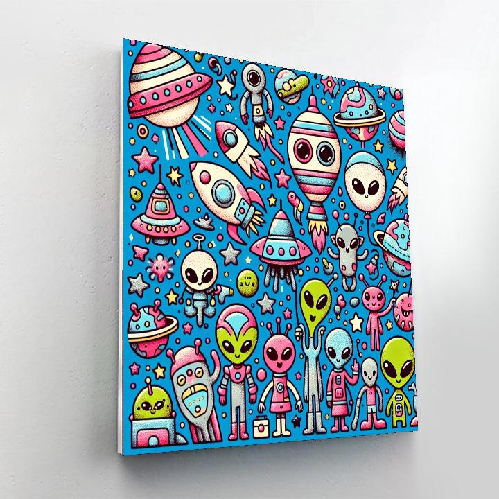 Intergalactic Adventure Party Painting Number Kit