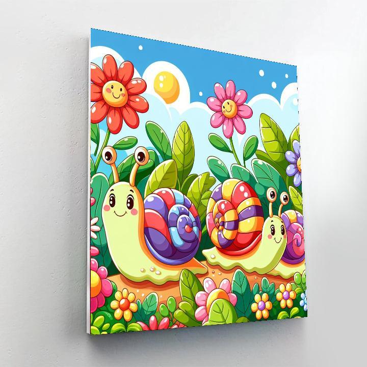 Sassy Snails Painting Number Kit