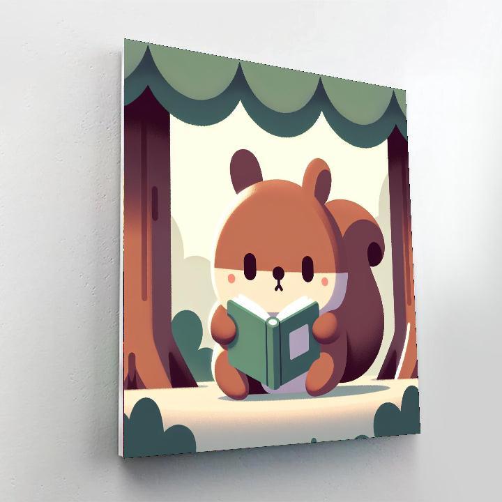 Sweet Squirrel Stories Number Painting