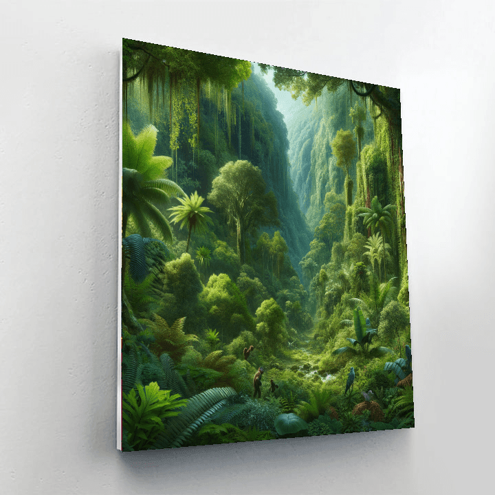 Tropical Rainforest Harmony Paint By Color