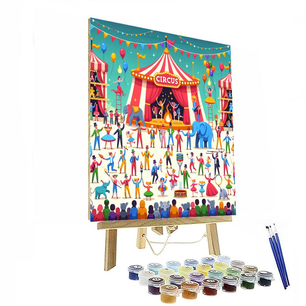 Circus Celebration Carnival Paint By Color