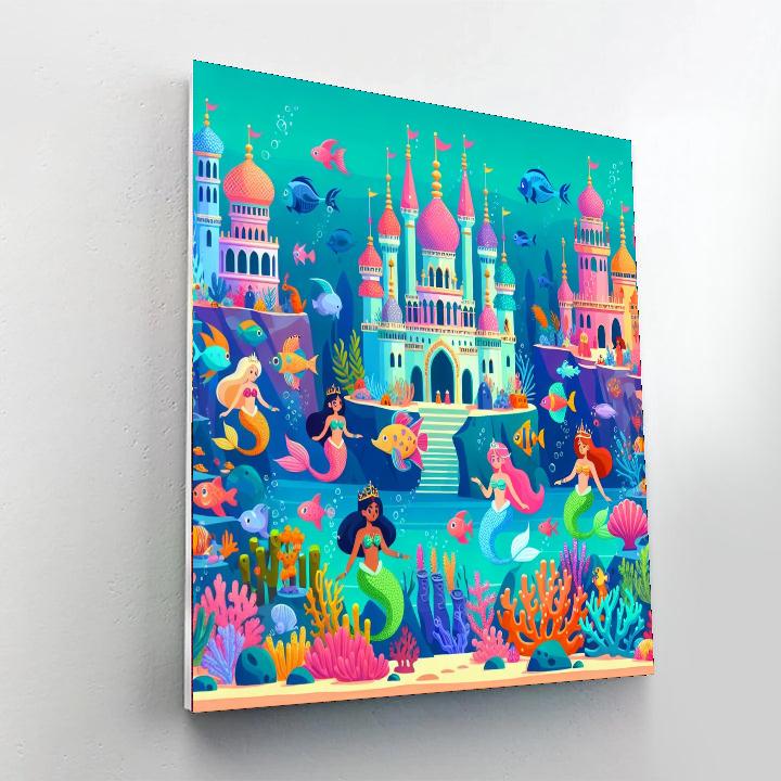 Aquatic Fantasy Kingdom Painting Number Kit