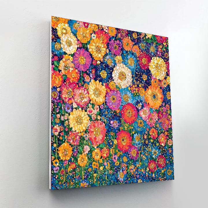 Gustav Klimt Inspired Petals Of Joy  Paint By Numbers Kits