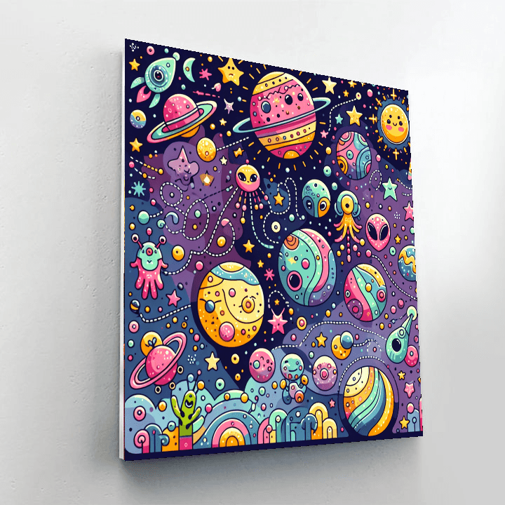 Creative Cosmic Journey Painting By Numbers Kit