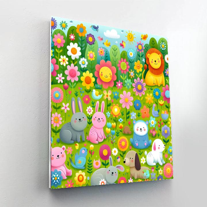 Springtime Frolic Fun Paint By Color