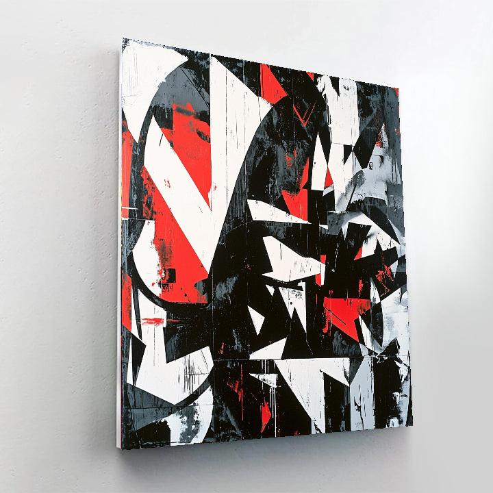 Banksy Inspired Fragments Of Society  Number Painting