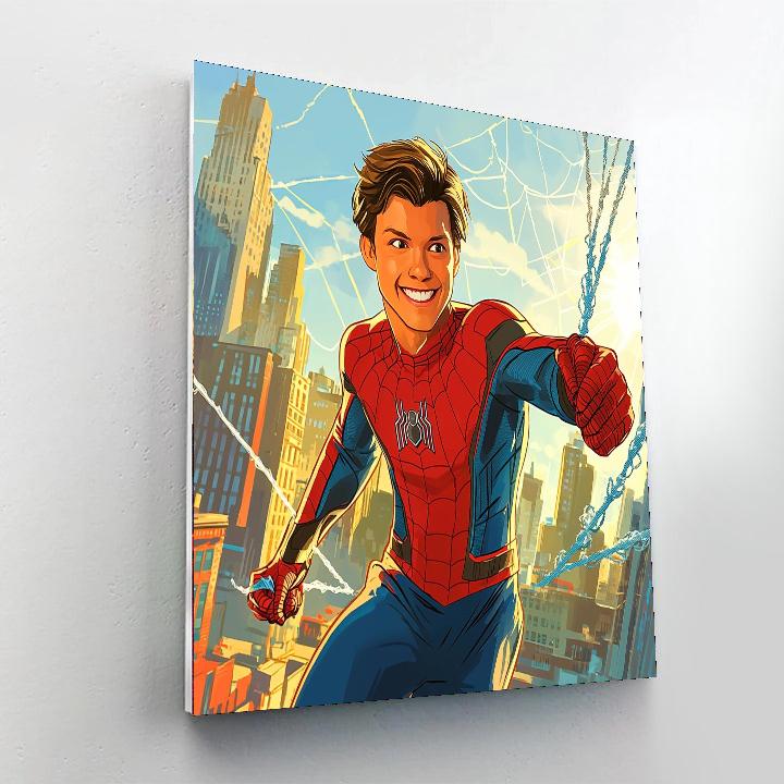 Tom Holland: The Enthusiastic Spirit Of Spider-man Numbered Painting Kits