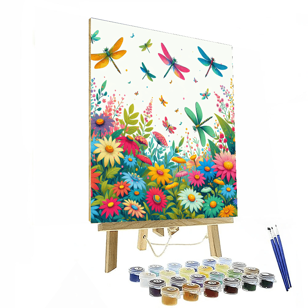Enchanting Dragonfly Dance Painting By Numbers Kit