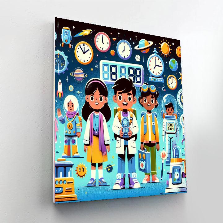 Space Time Traveler's Journey Painting Number Kit