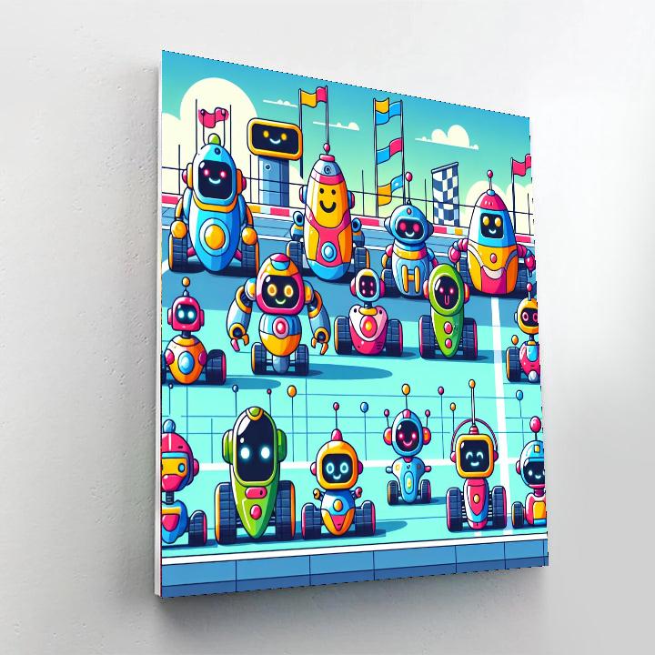 Robotics Rally Paint By Numbers Art