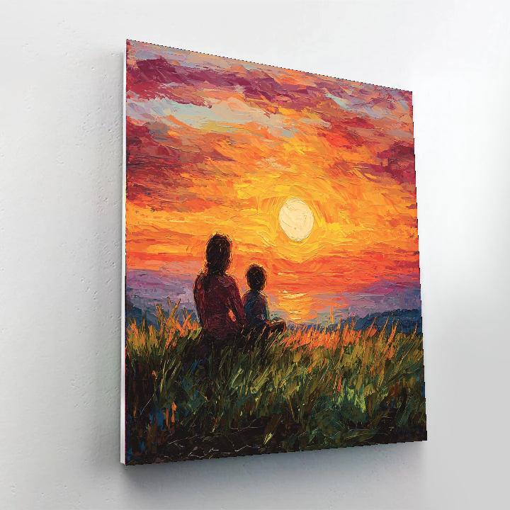 Sunset Conversations Number Painting