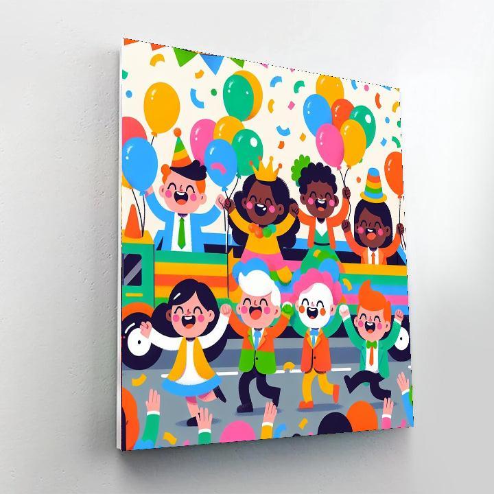Happy Rainbow Festival Numbered Painting Kits