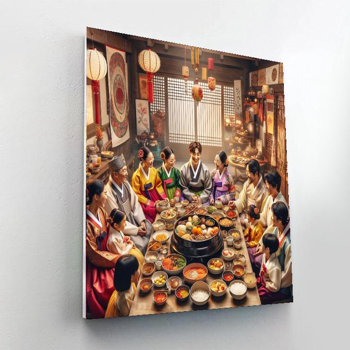 Seollal - South Korea Numbered Painting Kits