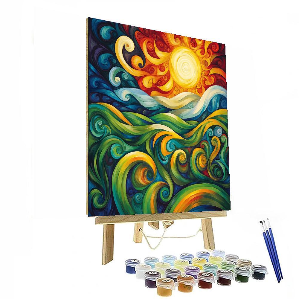 Frida Kahlo Inspired Nature's Resonance  Numbered Painting Kits