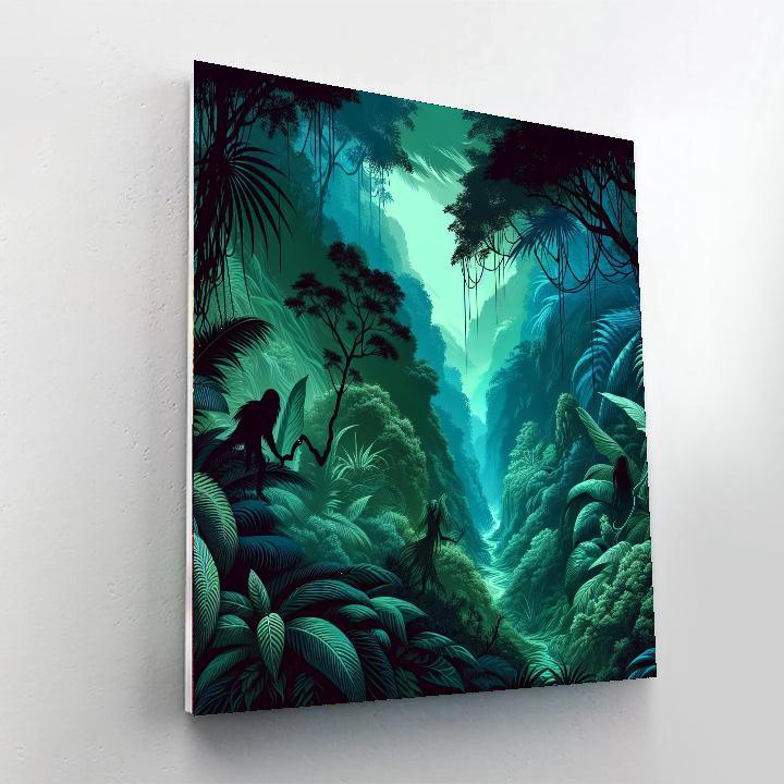 Mysterious Jungle Spirits Paint By Color