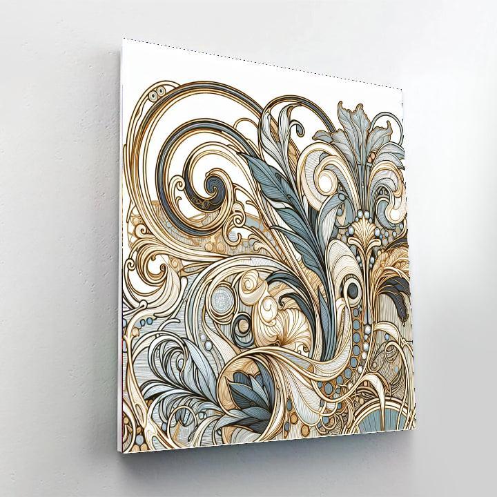 Dazzling Art Nouveau Designs Number Painting