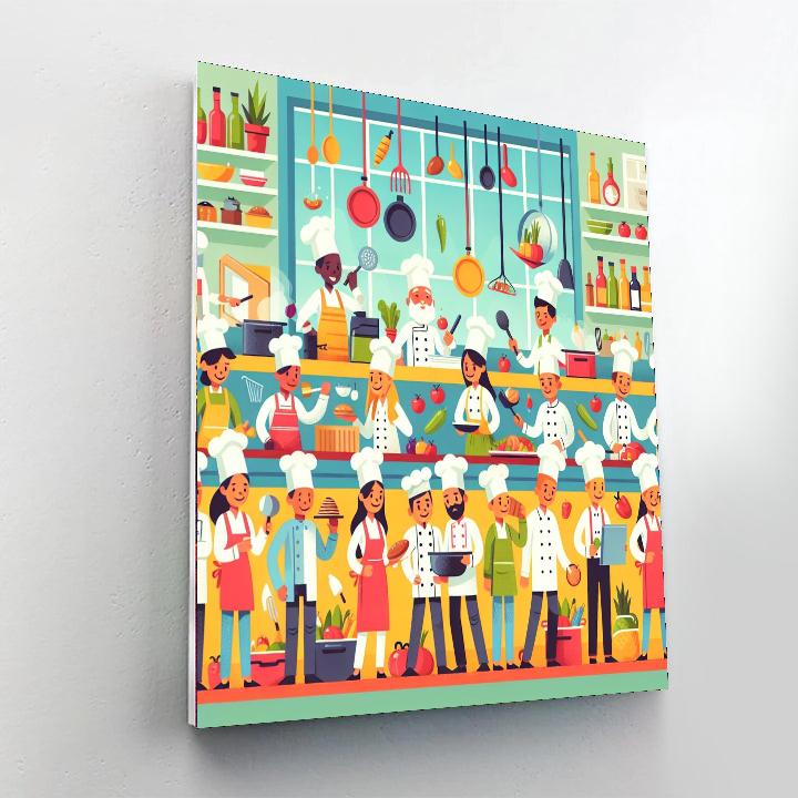 Little Chef's Kitchen Adventure Painting Number Kit