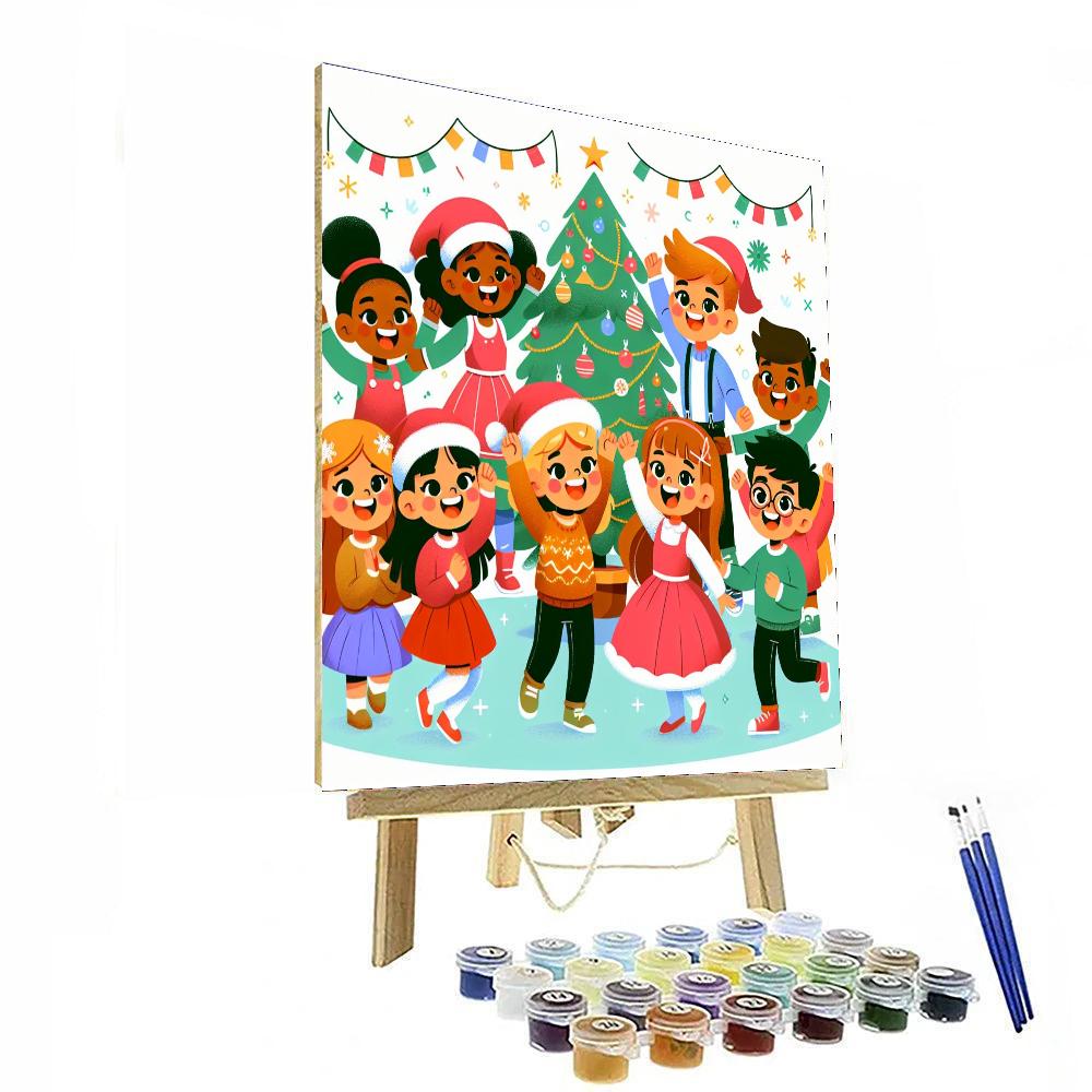 Joyful Holiday Scenes Numbered Painting Kits