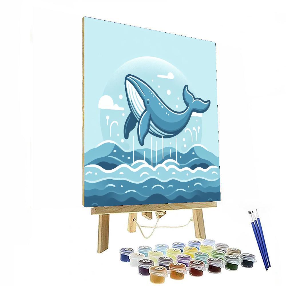 Whale's Oceanic Ballet Painting By Numbers Kit