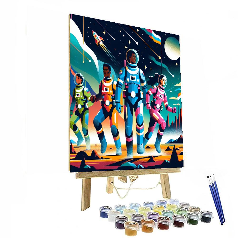 Space Rangers Rescue Mission Painting Number Kit