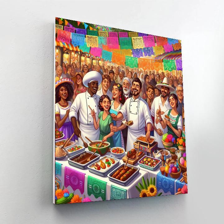 Pahuatl Festival - Mexico Painting Number Kit