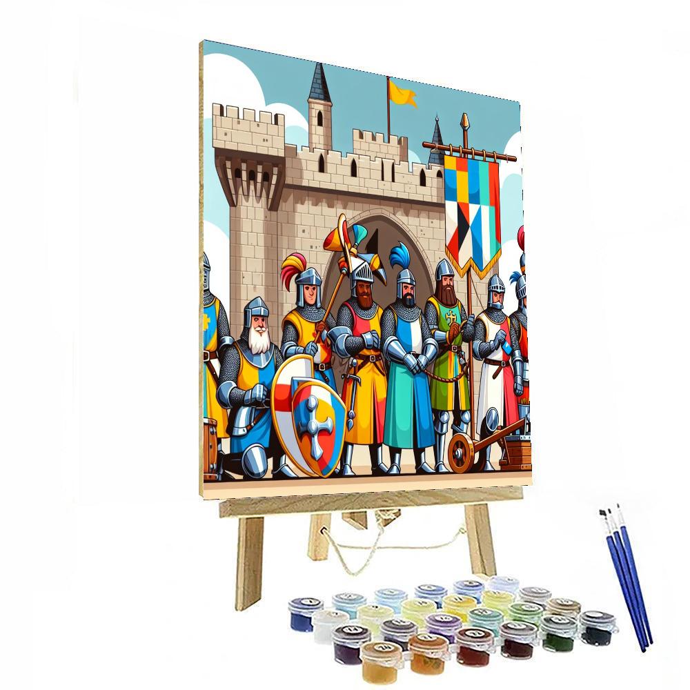 Castle Siege And Conquer Number Painting