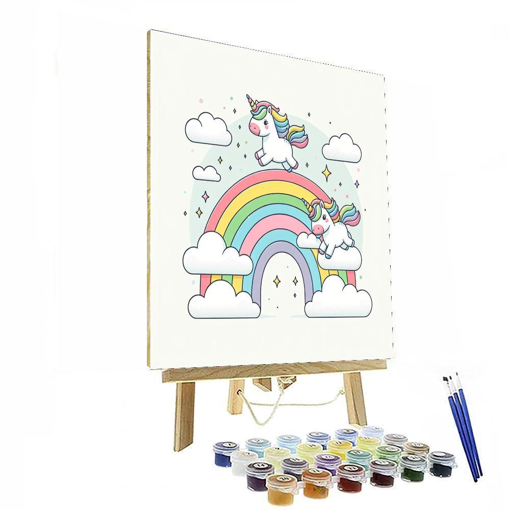 Flying Unicorns Paint By Numbers Art