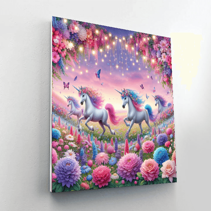 Whimsical Unicorn Parade Paint By Numbers