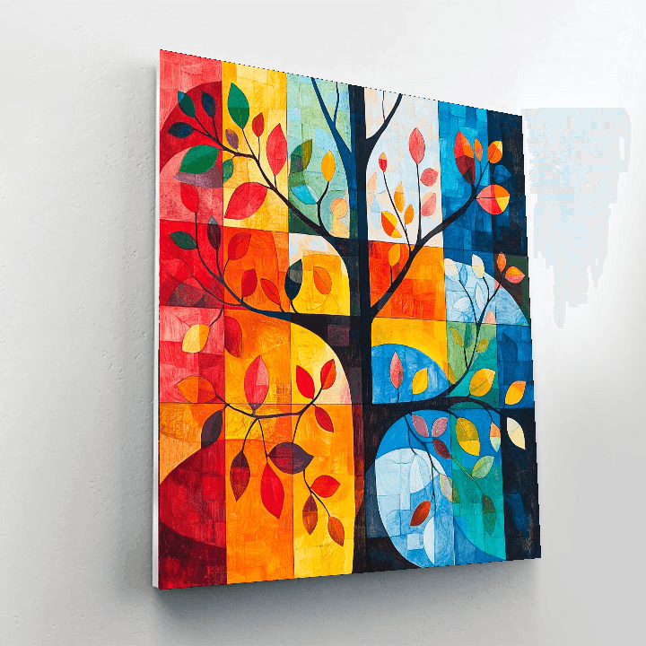 Paul Klee Inspired Dance Of The Seasons  Paint By Numbers Kits