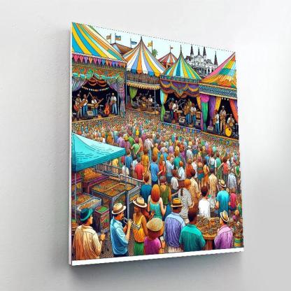 New Orleans Jazz & Heritage Festival - New Orleans Paint By Numbers Art