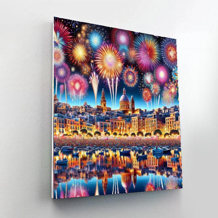 International Fireworks Festival - Malta Number Painting