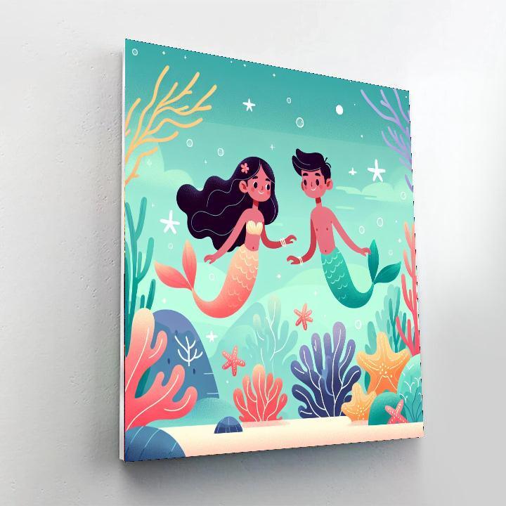 Mermaid Lagoon Magic Paint By Color