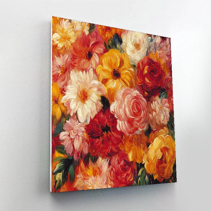 Pierre-Auguste Renoir Inspired Floral Essence Of Friendship  Number Painting