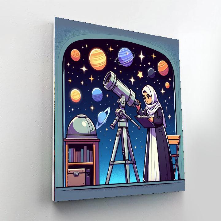 Astronomer's Starry Night Paint By Numbers