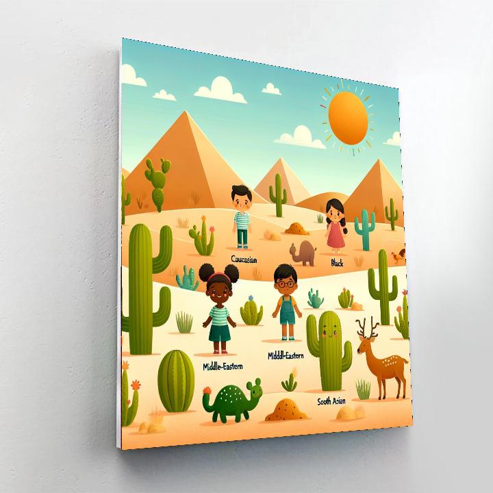 Delightful Desert Discovery Number Painting