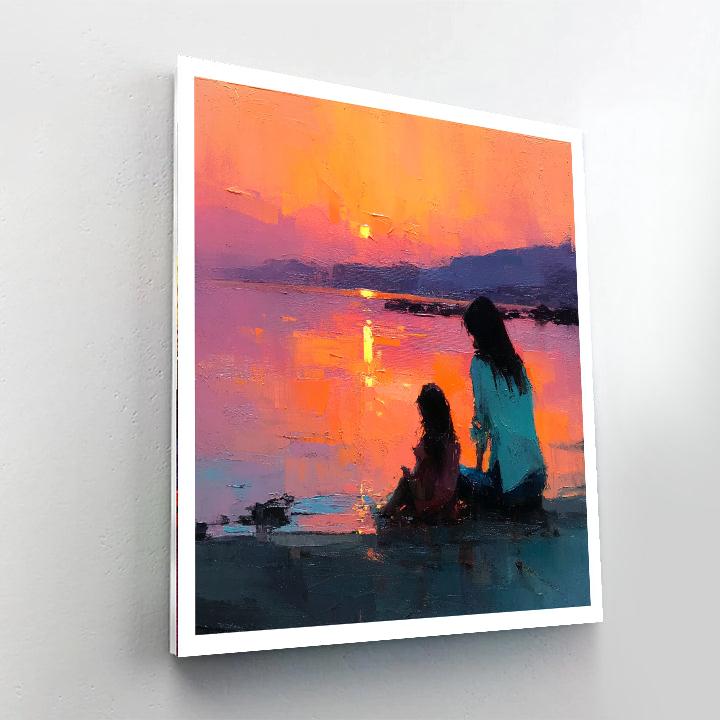 Sunset Beach Memories Painting Number Kit