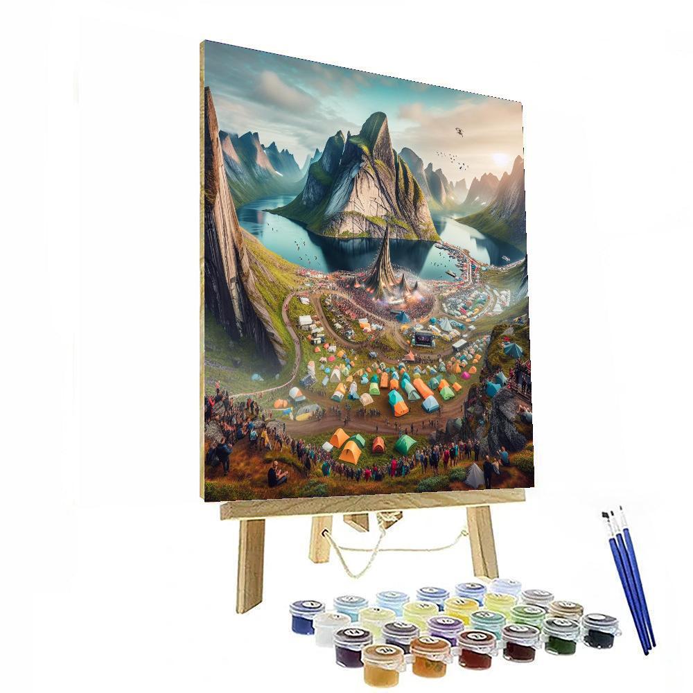 Trolltunga Summer Festival Paint By Number