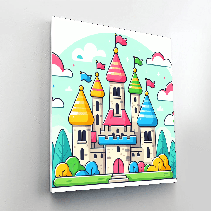 Royal Castles Number Painting