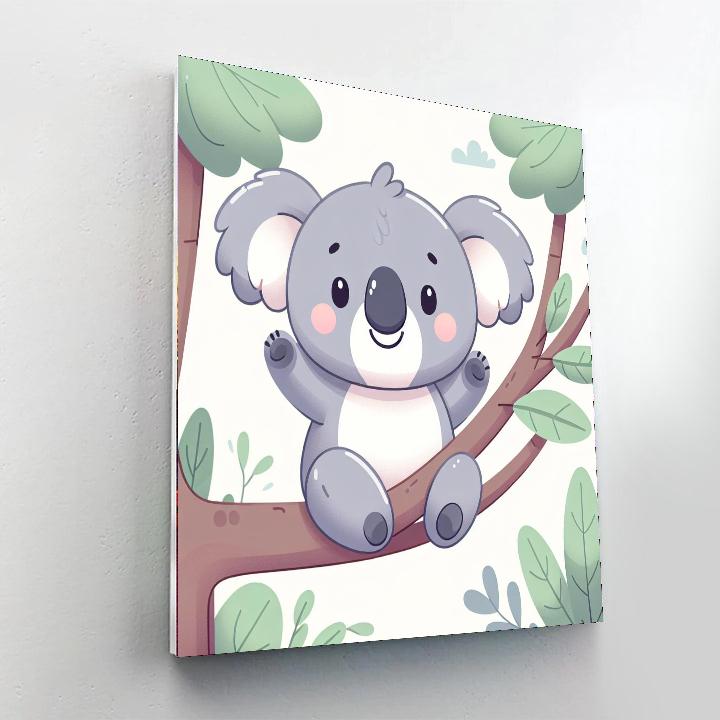 Cuddly Koala Hangout Painting By Numbers Kit