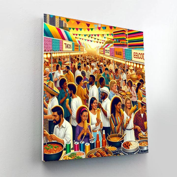 International Festival Of Street Food - Mexico Painting By Numbers Kit