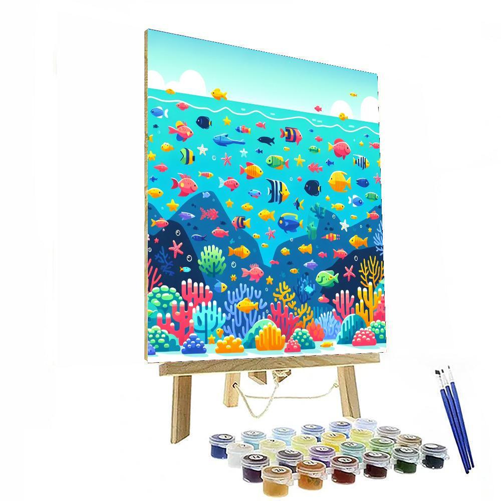 Oceanic Coral Reef Numbered Painting Kits