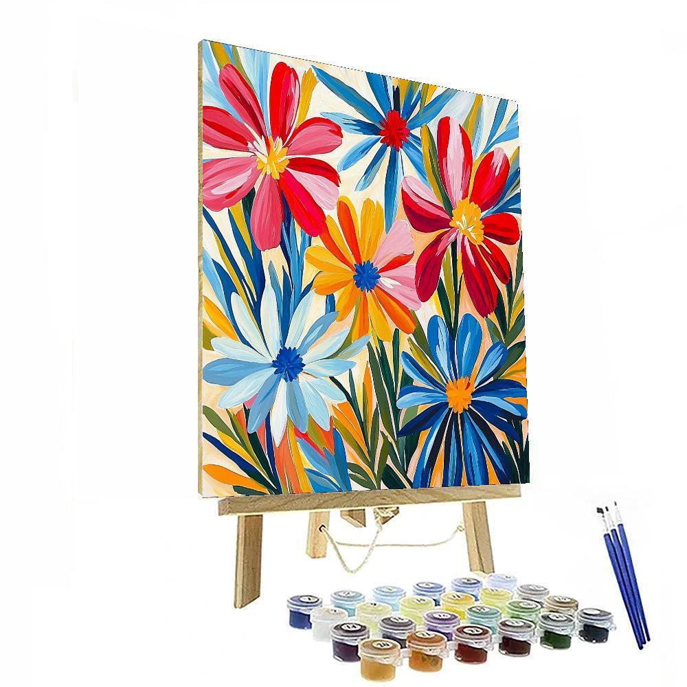 Henri Matisse Inspired Fanciful Flora  DIY Paint By Numbers