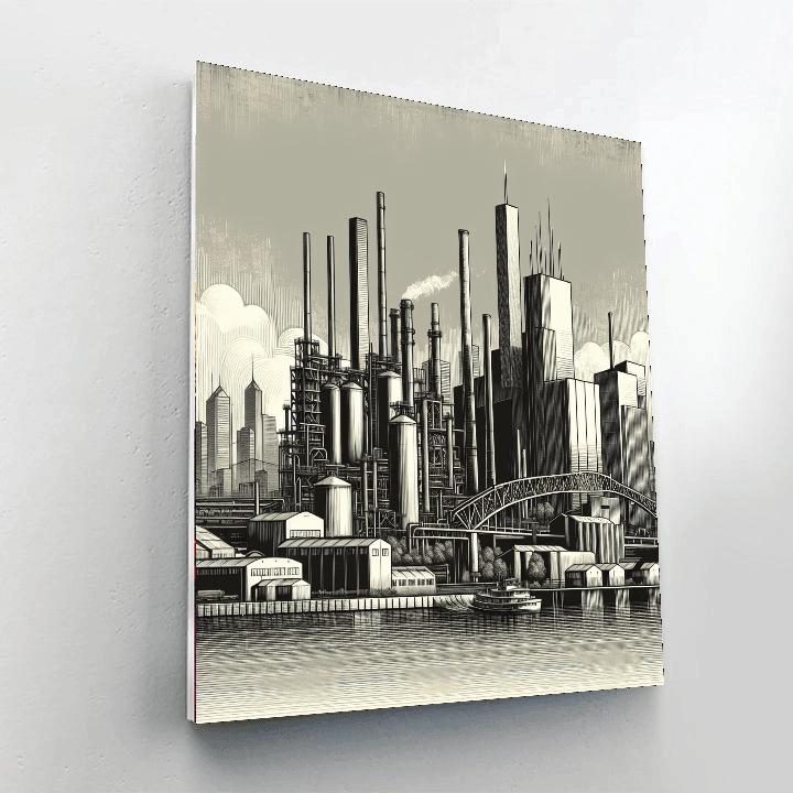 Industrial Urban Landscape Paint By Numbers