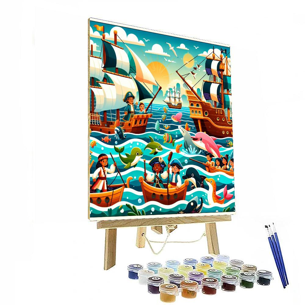 Oceanic Voyage Adventure Painting Number Kit