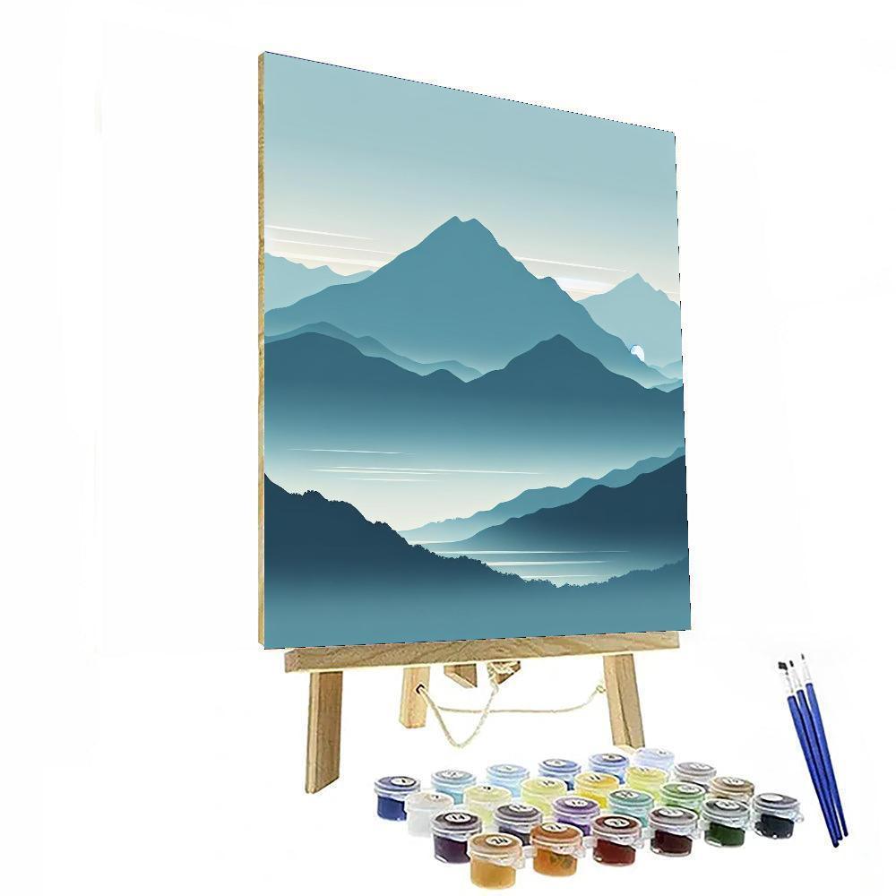 Mountain Mist Morning Paint By Color