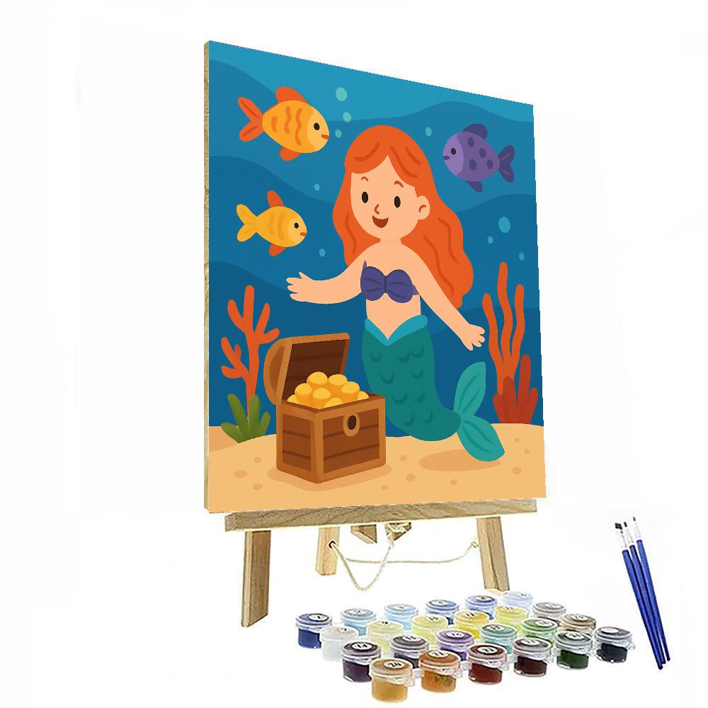 Underwater Mermaid's Secret Paint By Number