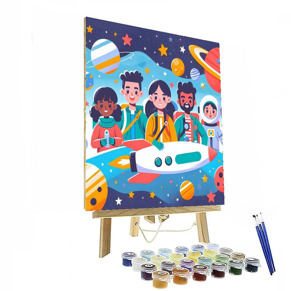 Cosmic Adventure Team Painting By Numbers Kit
