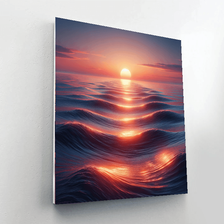 Ocean Horizon Glow Paint By Number
